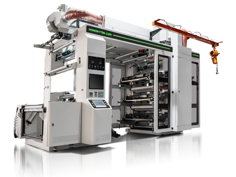 6 Colors Honor Servo stack flexo printing machine